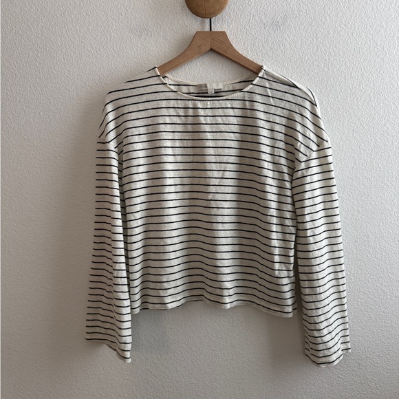 ONIA Womens Striped Long Sleeve Top - Picture 1 of 6
